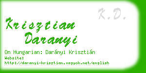 krisztian daranyi business card